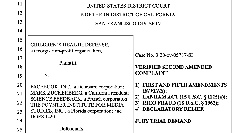 CHD Lawsuit Against Facebook